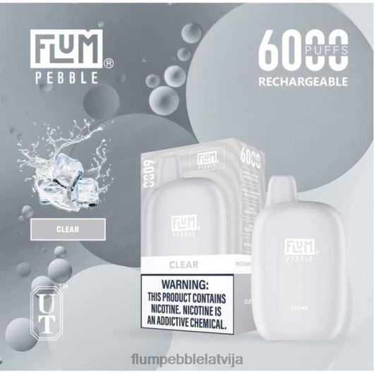FLUM PEBBLES 6000 uzpūtienu Flum Pebble Riga skaidrs B2H2T22