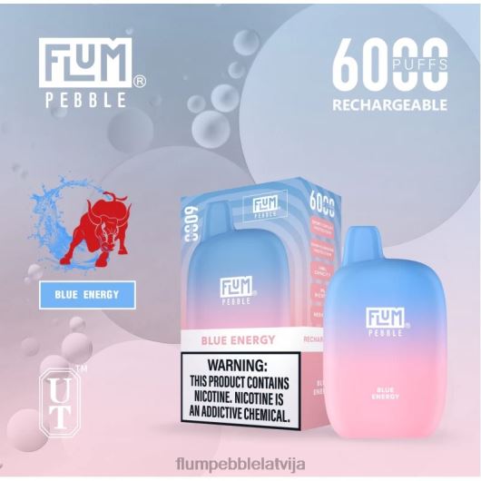 FLUM PEBBLES 6000 uzpūtienu Flum Pebble Riga zilā enerģija B2H2T12